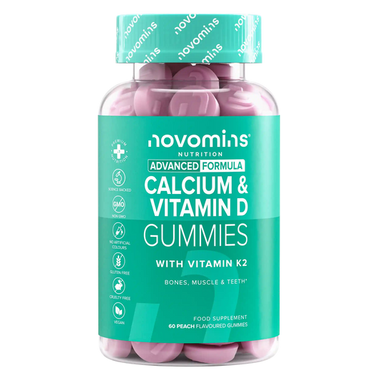 Kalzium-, Vitamin D- und K2-Gummibärchen