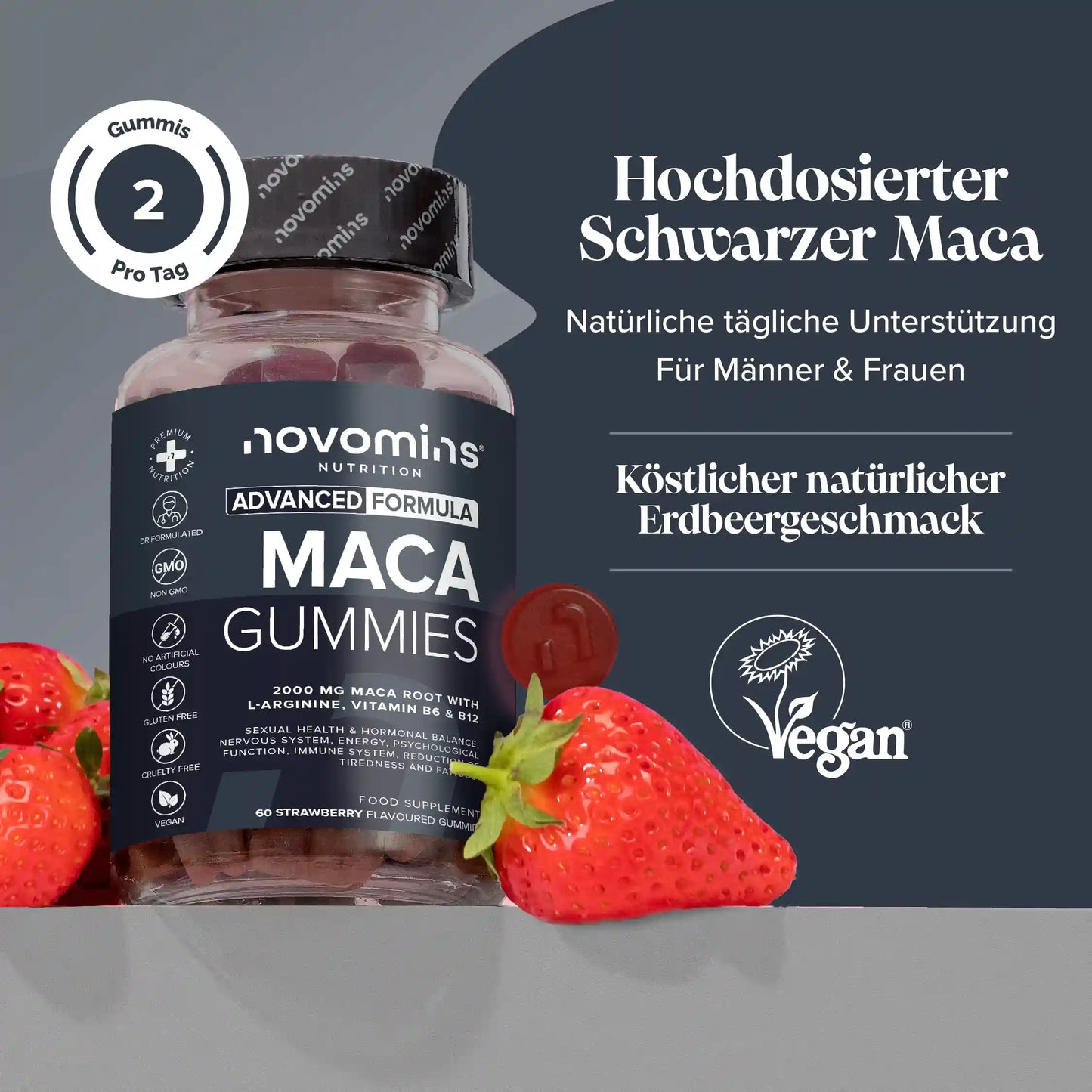 Maca-Gummibärchen